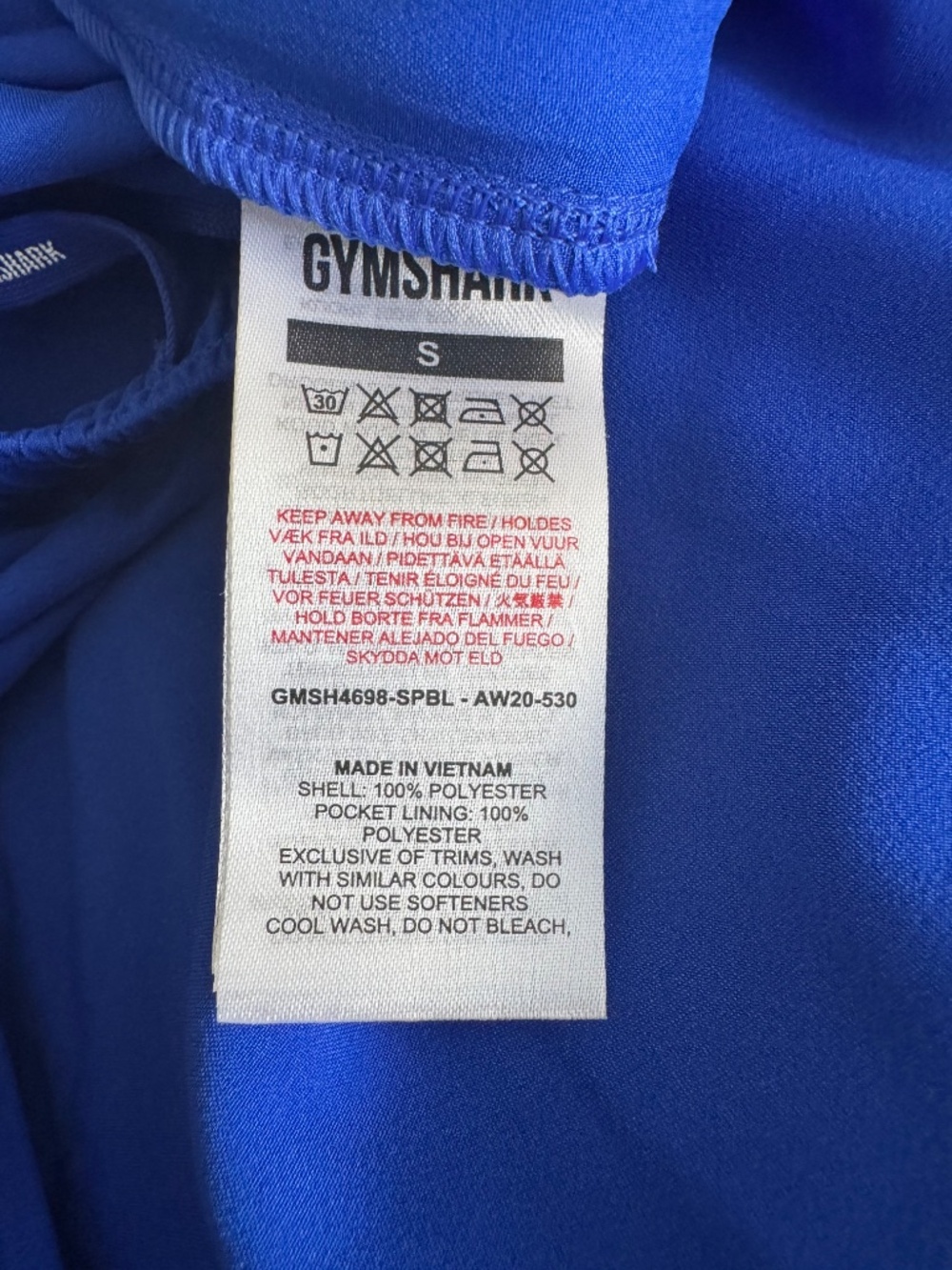 Gymshark | Arrival 7" Shorts (Sport Blue) - Small - Picture 3 of 4